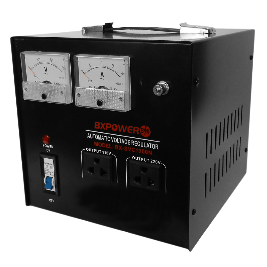 REGULADOR DE VOLTAJE, 1000 WATTS, 2 TOMAS POLARIZADAS, 110/220V