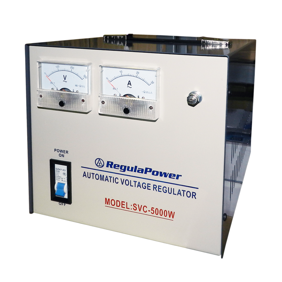 REGULADOR DE VOLTAJE, 5000 WATTS, BORNERAS POLARIZADAS, 110/220V