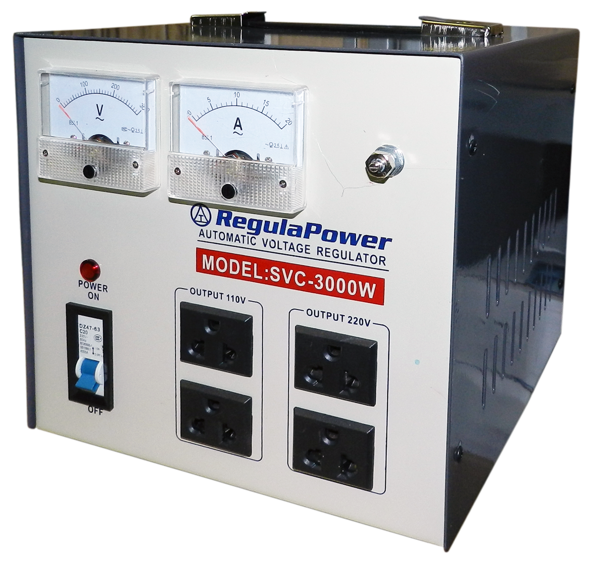 REGULADOR DE VOLTAJE, 3000 WATTS, BORNERAS POLARIZADAS, 110/220V