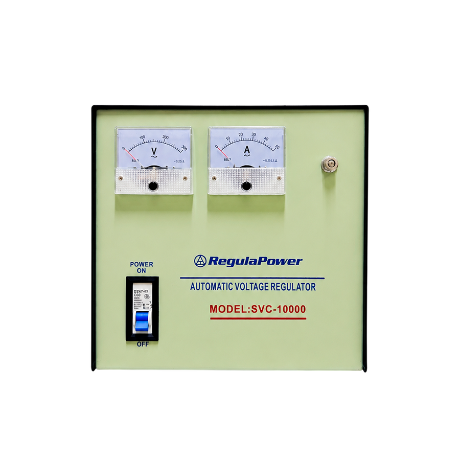 REGULADOR DE VOLTAJE, 10000 WATTS, BORNERAS POLARIZADAS, 110/220V