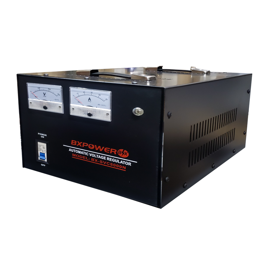 REGULADOR DE VOLTAJE, 8000 WATTS, BORNERAS POLARIZADAS, 110V