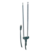 ANTENA TELESCOPICA, PUNTA METALICA, TAMAÑO 100 CM, 5 TRAMOS, CONECTOR RG-59