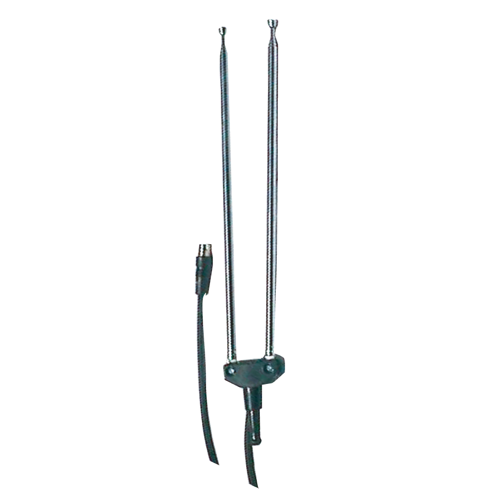 ANTENA TELESCOPICA, PUNTA METALICA, TAMAÑO 100 CM, 5 TRAMOS, CONECTOR RG-59