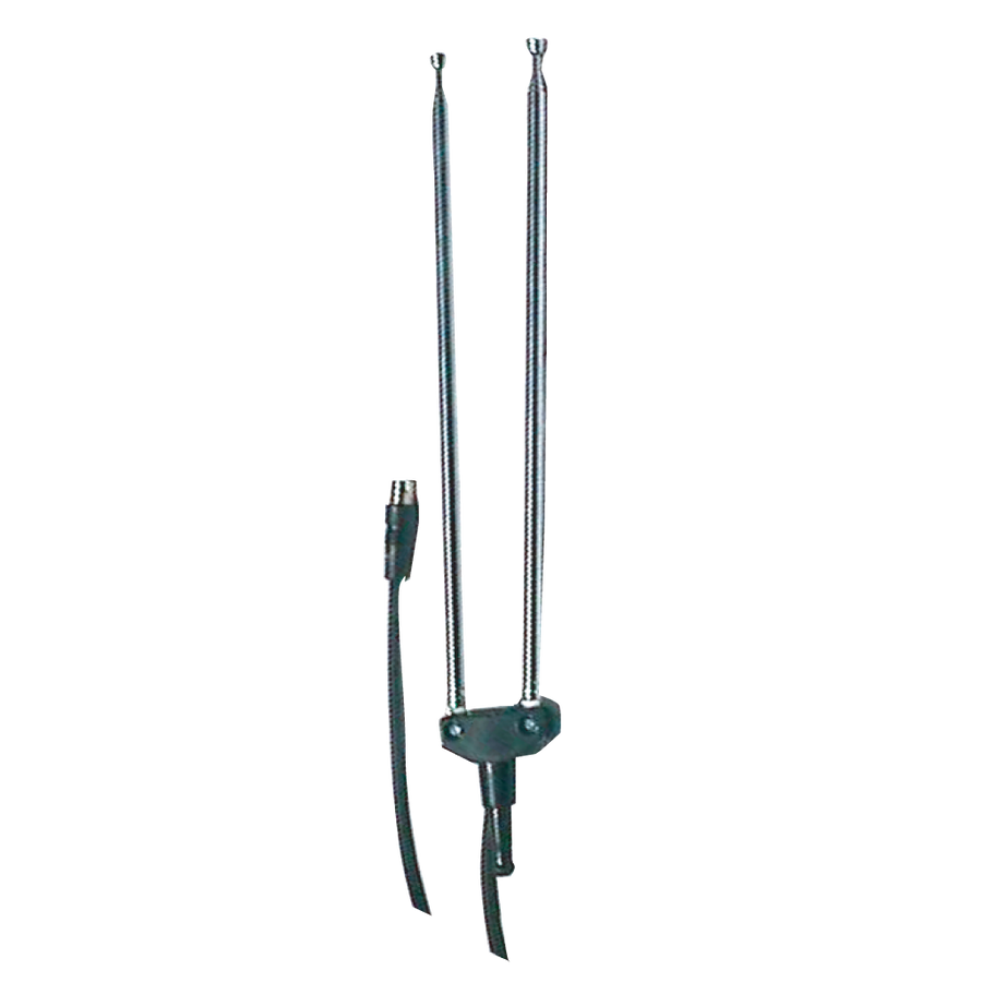 ANTENA TELESCOPICA, PUNTA METALICA, TAMAÑO 100 CM, 5 TRAMOS, CONECTOR RG-59