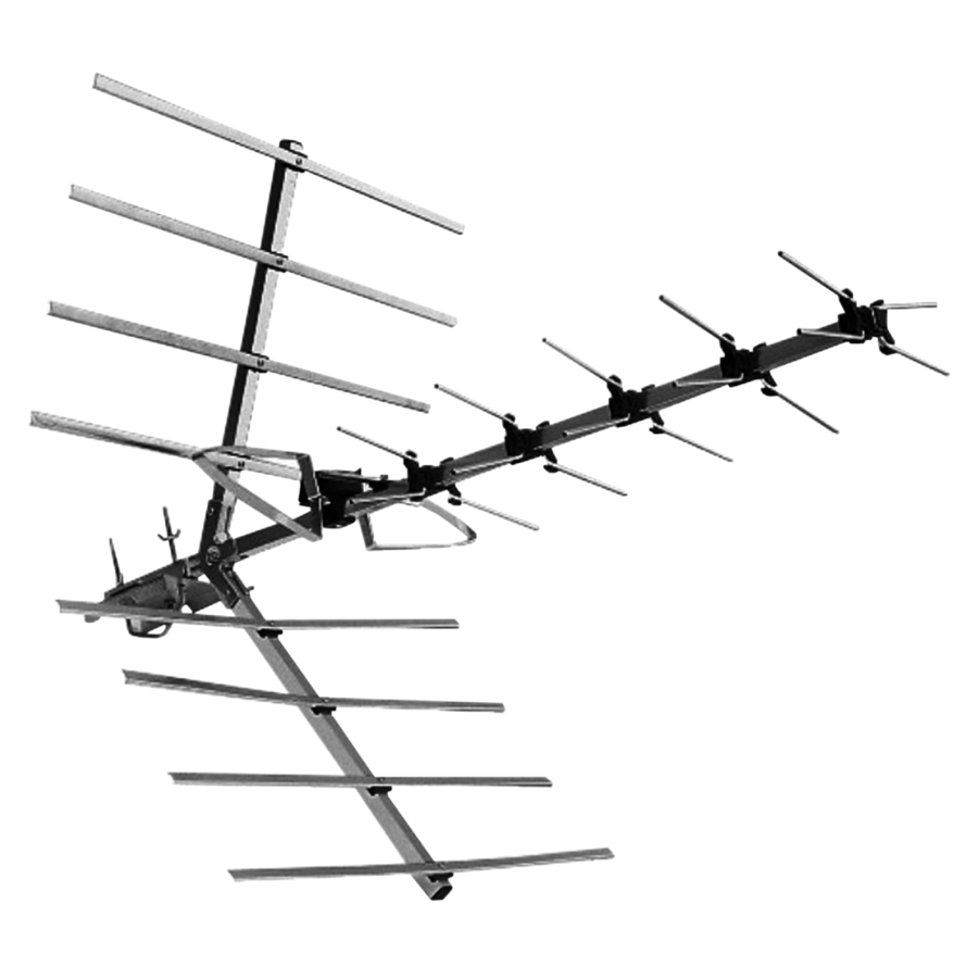 ANTENA PARA EXTERIOR, MULTICANAL VHF-UHF, ALCANCE 10-20KM, 14 ELEMENTOS