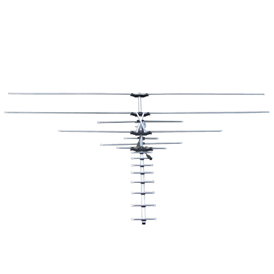 ANTENA PARA EXTERIOR, MULTICANAL VHF-UHF, ALCANCE 50-100KM, 15 ELEMENTOS