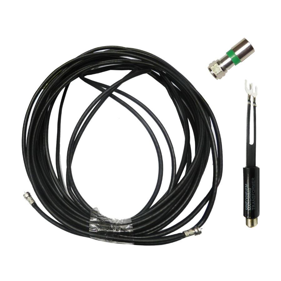 KIT DE ANTENAS, RG6 15MTS., 2 CONECTORES KY600, 1 TRANSFORMADOR M267
