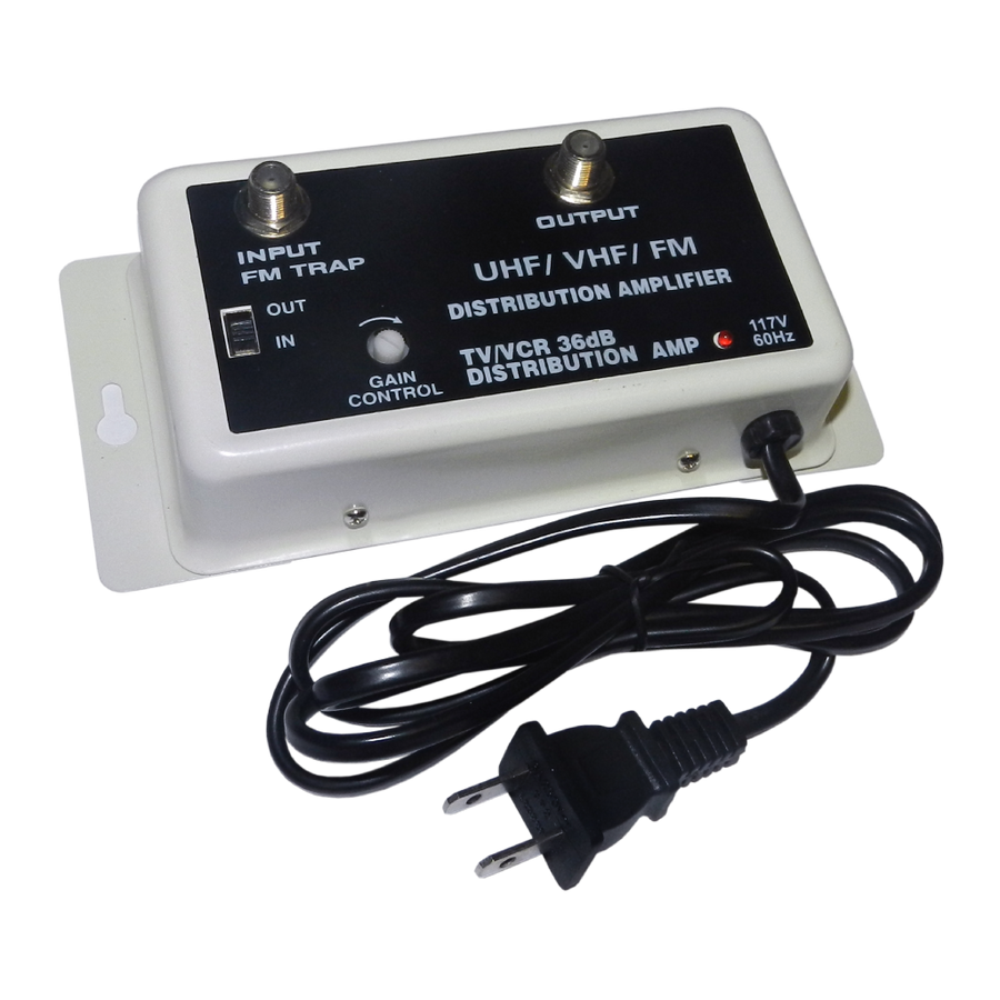 BOOSTER AMPLIFICADOR, VHF-UHF, 110V, 135DB, 75 OHM