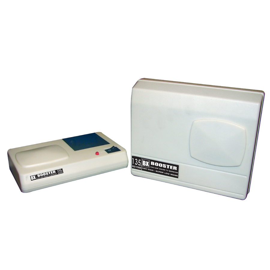 BOOSTER DE SEÑAL, VHF-UHF, SUPER RUIDO BAJO, 110V, 135DB, 75 OHM
