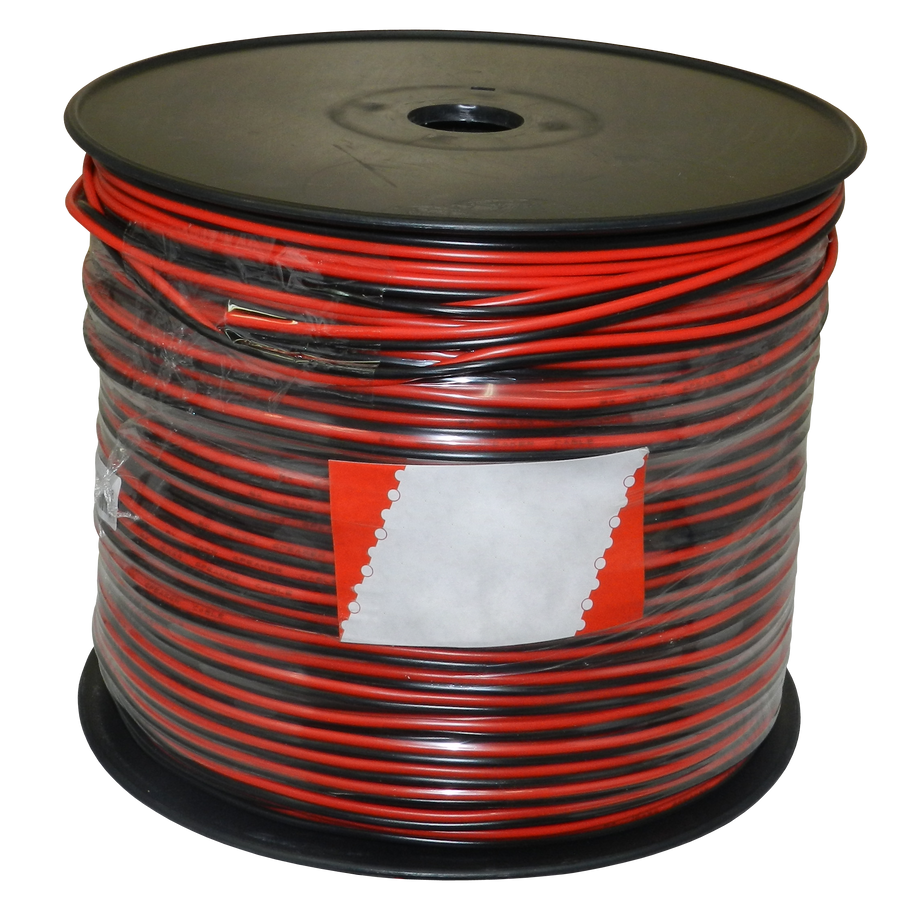 CABLE ROJO NEGRO PARA PARLANTE, CALIBRE 16, 305 MTS, CCAG