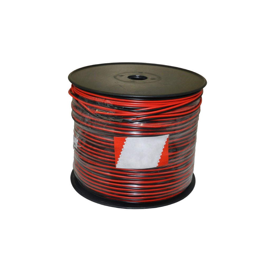 CABLE ROJO NEGRO PARA PARLANTE, CALIBRE 18, 305 MTS, CCAG