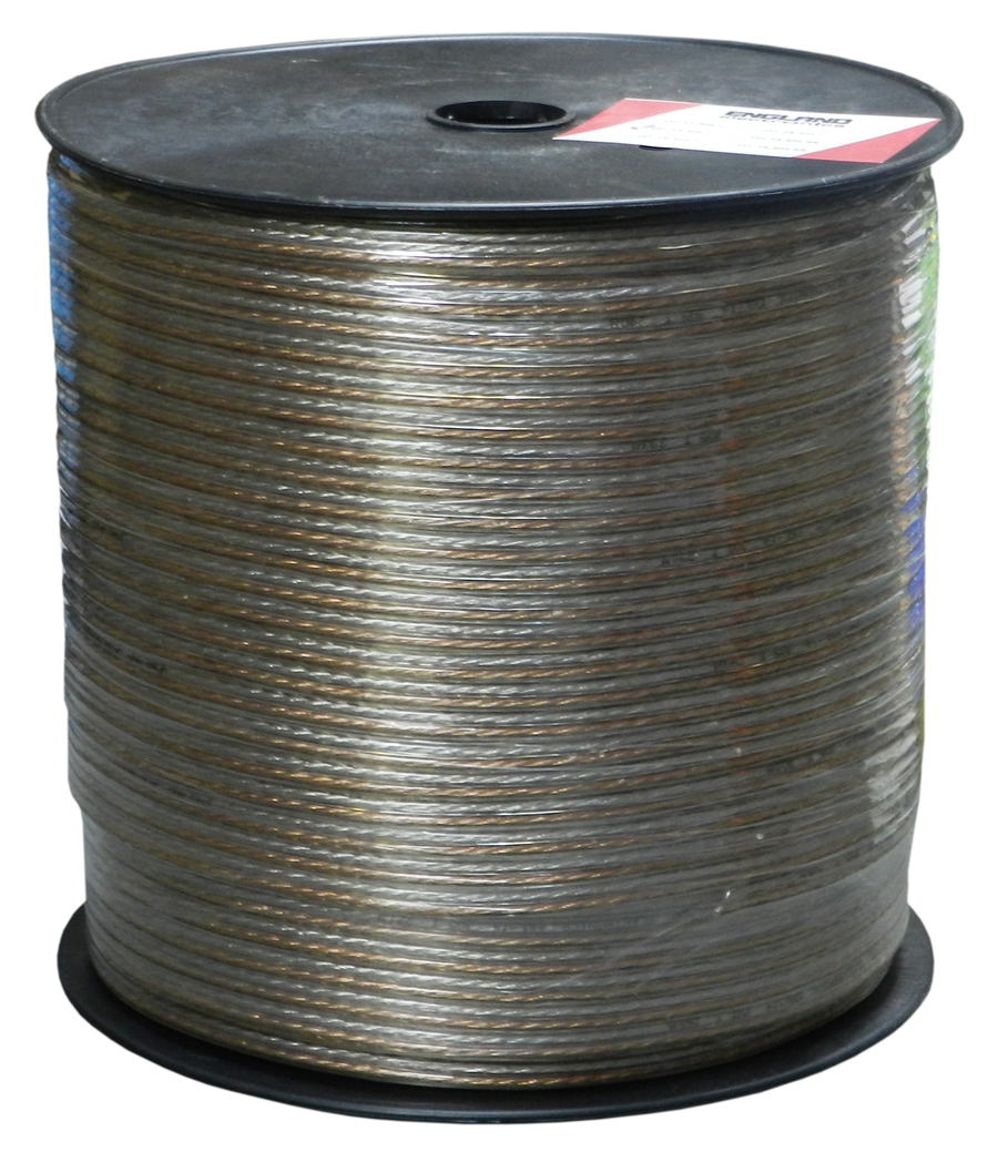 CABLE TRANSPARENTE PARA PARLANTE, CALIBRE 14, 305 MTS, CCA