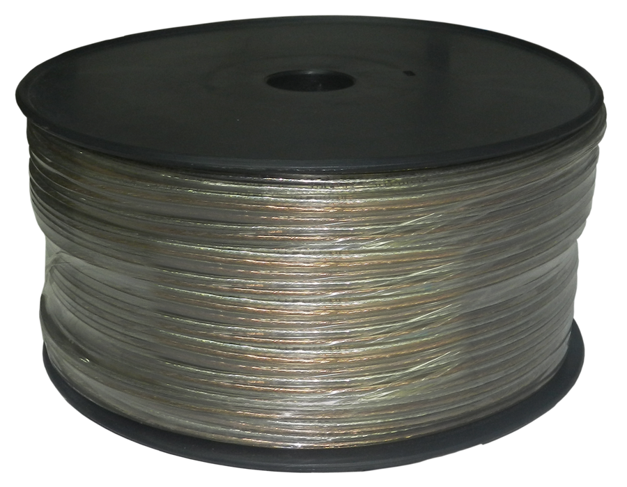 CABLE TRANSPARENTE PARA PARLANTE, CALIBRE 18, 305 MTS, CCA
