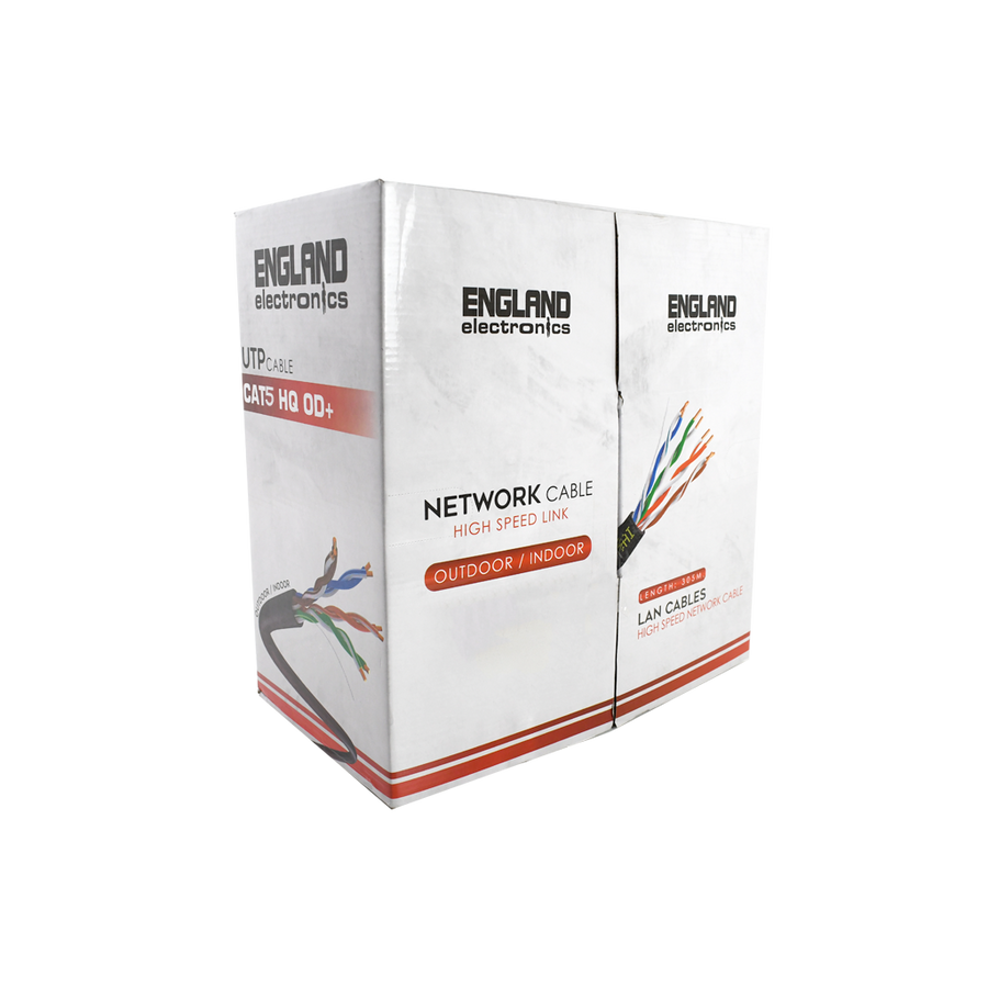 Rollo de cable UTP CAT5e, 24AWG, 305 m, England Electronics