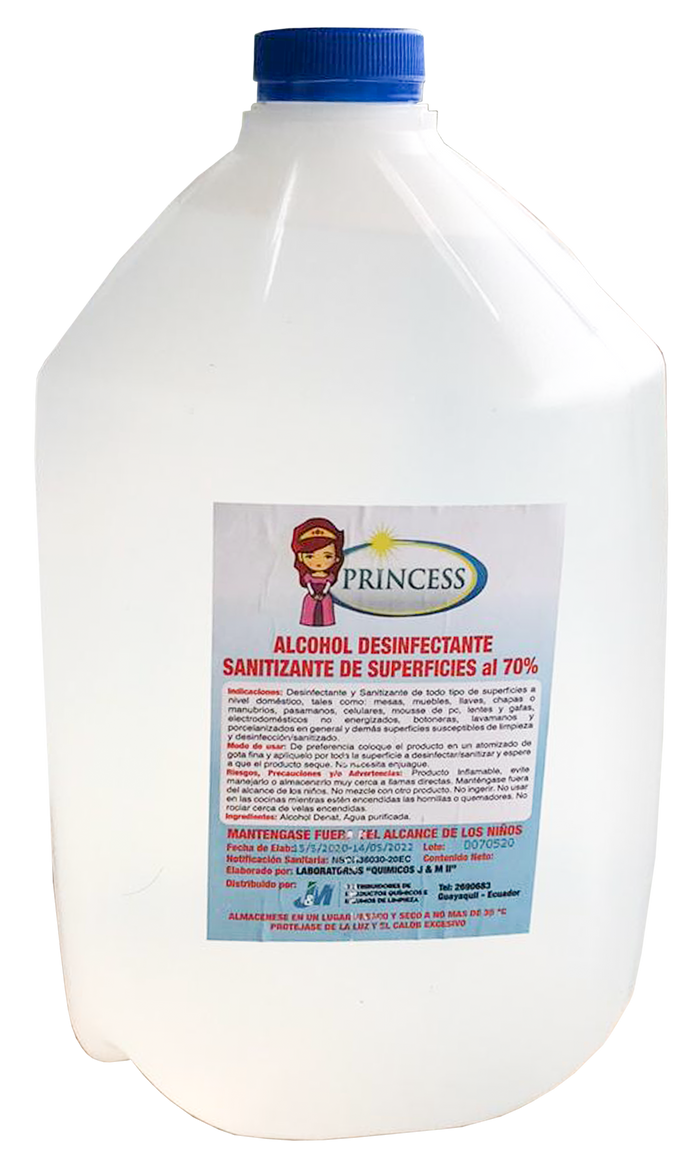ALCOHOL ANTISEPTICO al 70%, 1 GALON