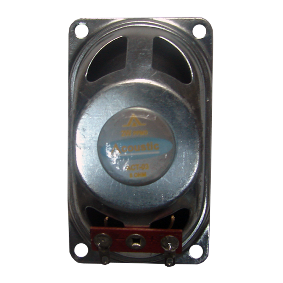 Altavoz Acoustic 2.87. x 1.96 Pulg, 8 O, 2 W RMS