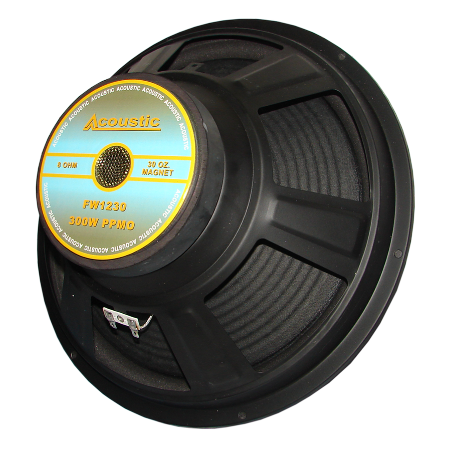 Altavoz Acost 8OHM. 8 O, 300 W RMS, FW1230 8OHM