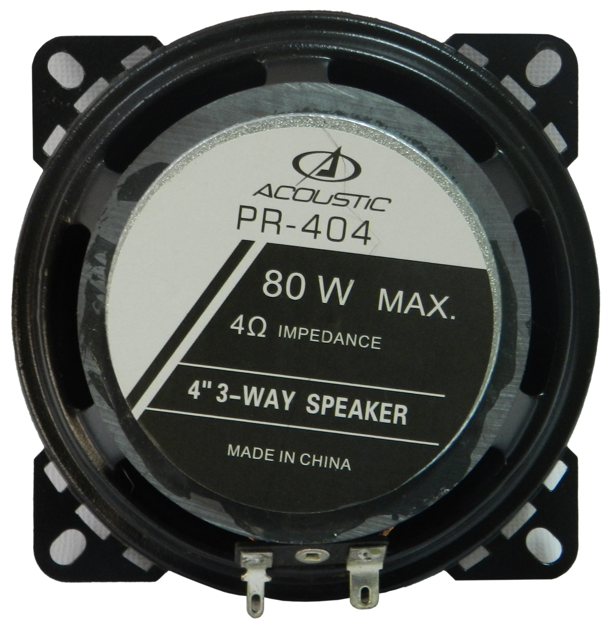 Parlante para Carro Acoustic 4 Pulg, 120 W Potencia Máxima, 88 dB, ACOUSTIC PR-404