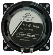 Parlante para Carro Acoustic 4 Pulg, 120 W Potencia Máxima, 88 dB, ACOUSTIC PR-404