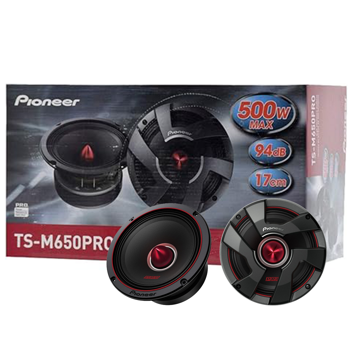 Parlante Pro para carro, 6.5 pulg de 500 W, 94DB, 4 OHM, Medio bajo. TS-M650 PRO