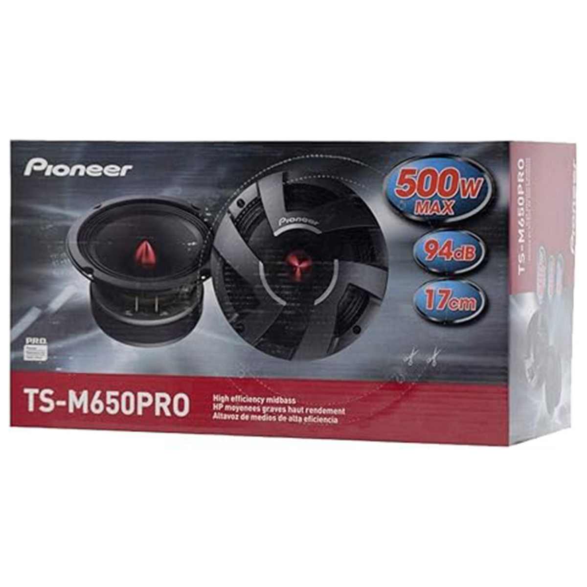 Parlante Pro para carro, 6.5 pulg de 500 W, 94DB, 4 OHM, Medio bajo. TS-M650 PRO