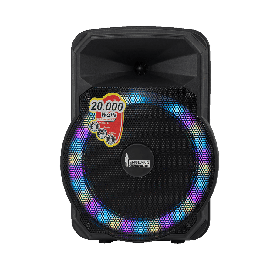 Caja Amplificada con Batería de 10", 20.000 W, England Sound