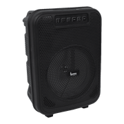 CAJA AMPLIFICADA CON BATERIA 6.5 PULG., 10.000W PMOP, REPRODUCTOR ANALOGICO DIGITAL, ENTRADA MIC 1/4, 3.5MM , EFECTO ECO, LUZ LED RGB, INCLUYE UN MICROFONO