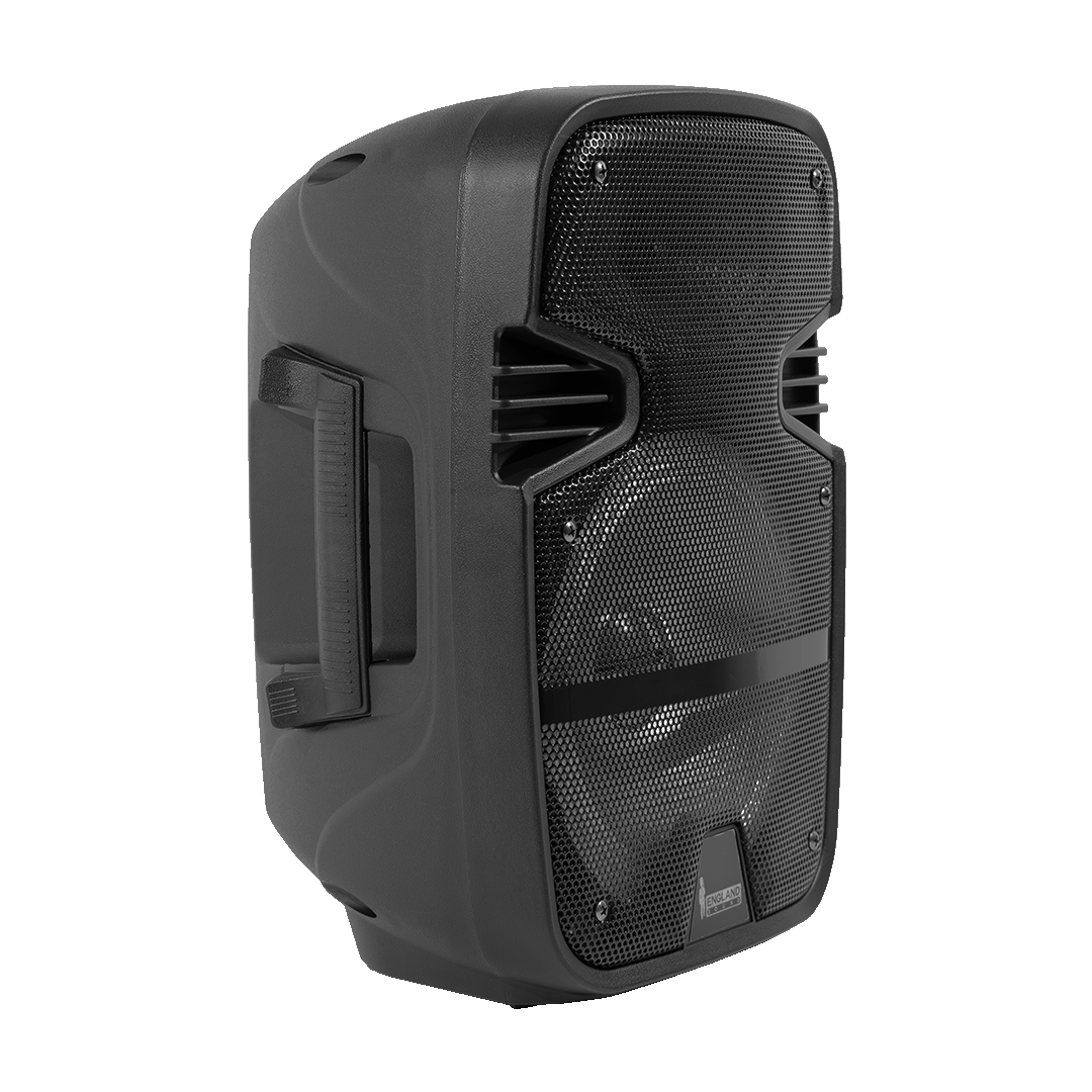 CAJA AMPLIFICADA CON BATERIA 8 PULG., 20.000W PMOP, BT, USB, MICRO SD, INCLUYE UN MICROFONO DE MANO