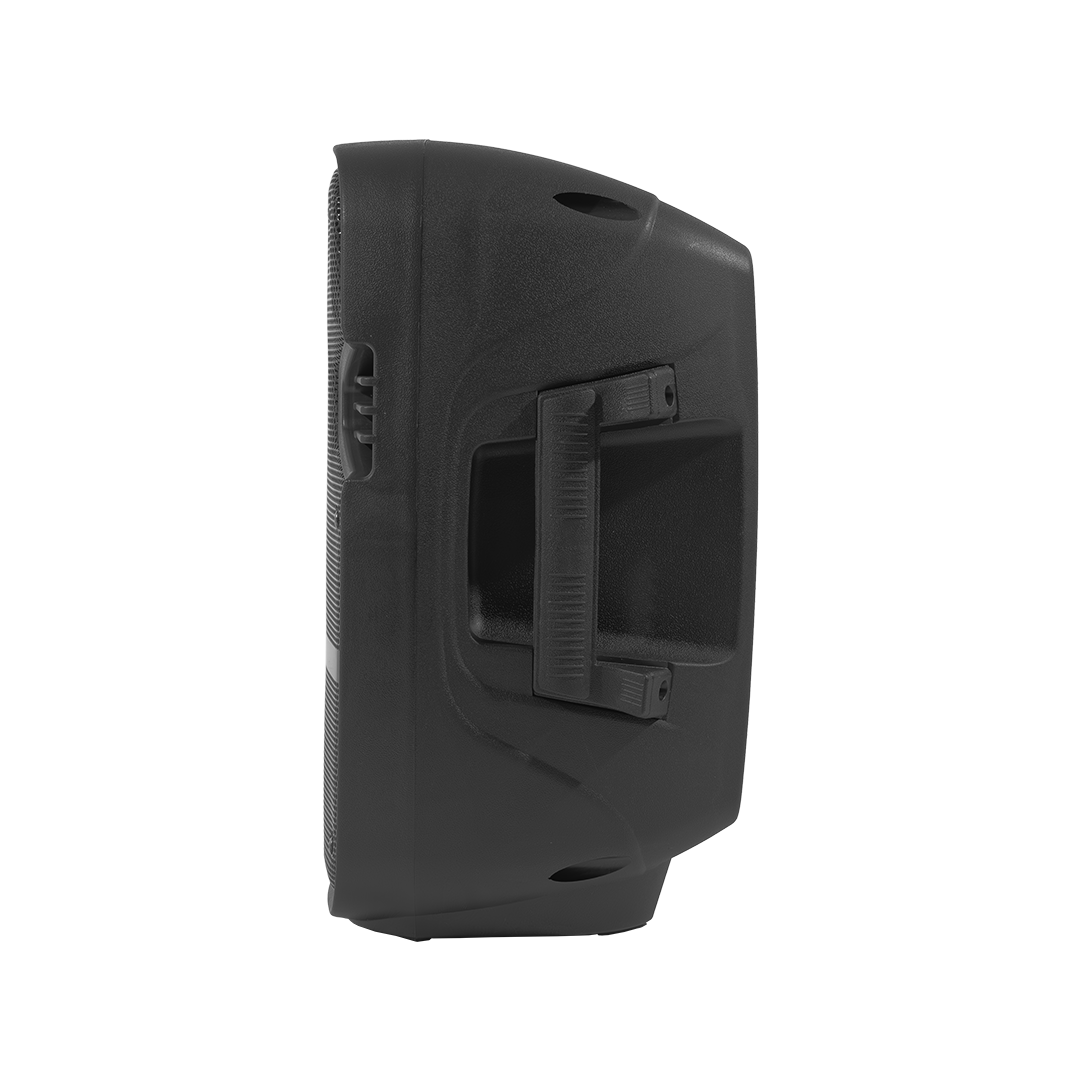 CAJA AMPLIFICADA CON BATERIA 8 PULG., 20.000W PMOP, BT, USB, MICRO SD, INCLUYE UN MICROFONO DE MANO