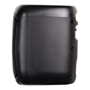 CAJA AMPL. CON BATERIA 6.5 PULG., REPRODUCTOR ANALOGICO DIGITAL, ENTRAJA JACK 1/4, 3.5MM, BASS & TREBLE, LUZ LED RGB, INCLUYE UN MICROFONO