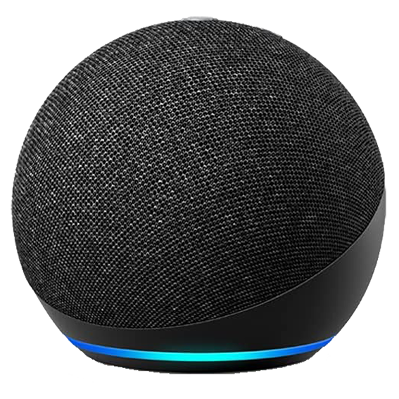Altavoz C&H de Estantería Inteligente con Alexa Integrado 15 W, Bluetooth Incorporado, Alexa APP , AMAZON ECHO DOT 4GEN NEGRO