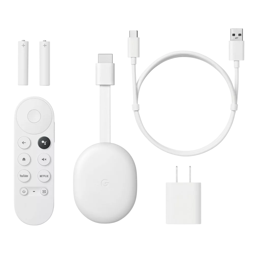 GOOGLE CHROMECAST 2020 CON CONTROL REMOTO, COMPATIBLE CON GOOGLE ASSISTENT