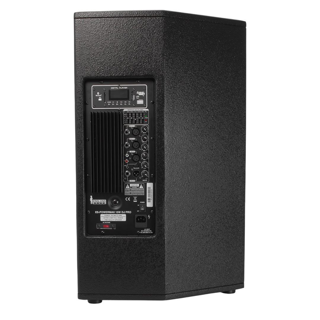 CAJA BI-AMPLIFICADA 15 PULG., 400W RMS LF/100W RMS HF, BT, USB, SD, INCLUYE UN MICROFONO