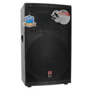 CAJA BI-AMPLIFICADA 15 PULG., 400W RMS LF/100W RMS HF, BT, USB, SD, INCLUYE UN MICROFONO