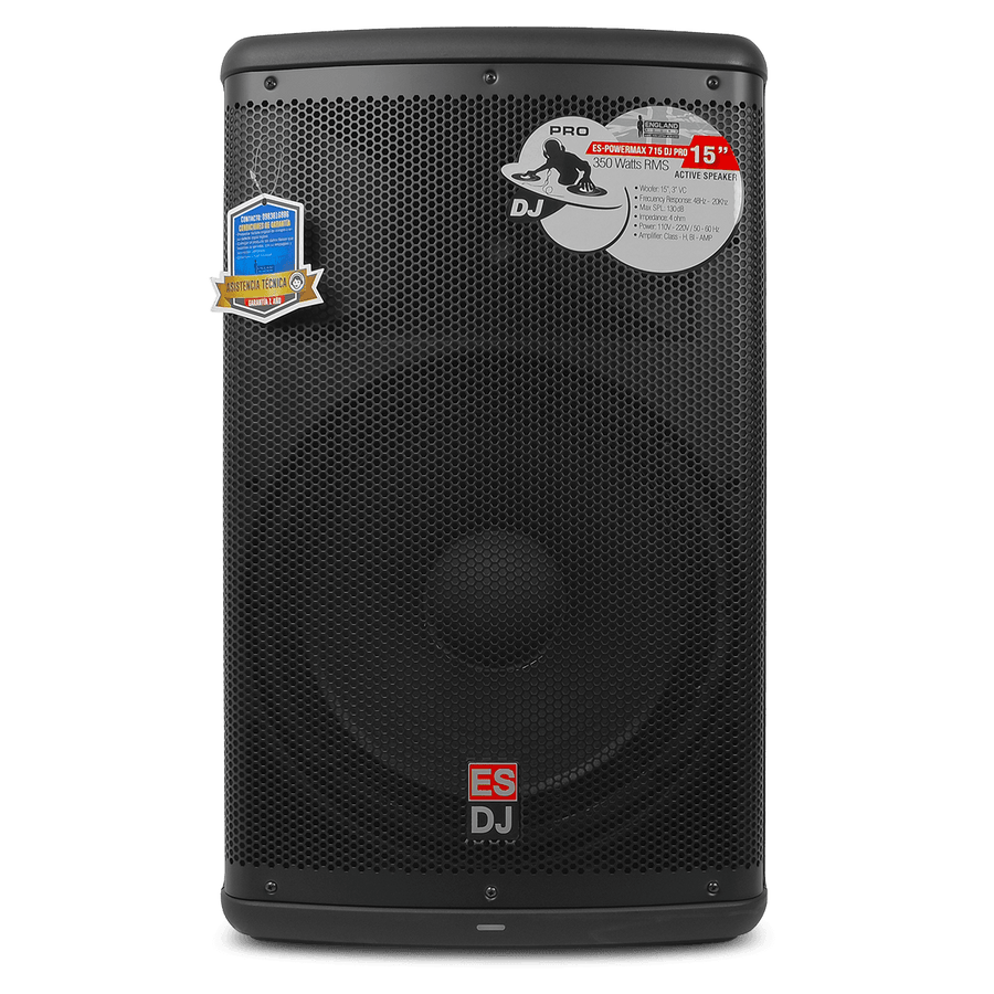 CAJA AMPLIFICADA 15 PULG., 350W RMS, 2 ENTRADAS JACK COMBO, SALIDA XLR, DSP, CLASE D