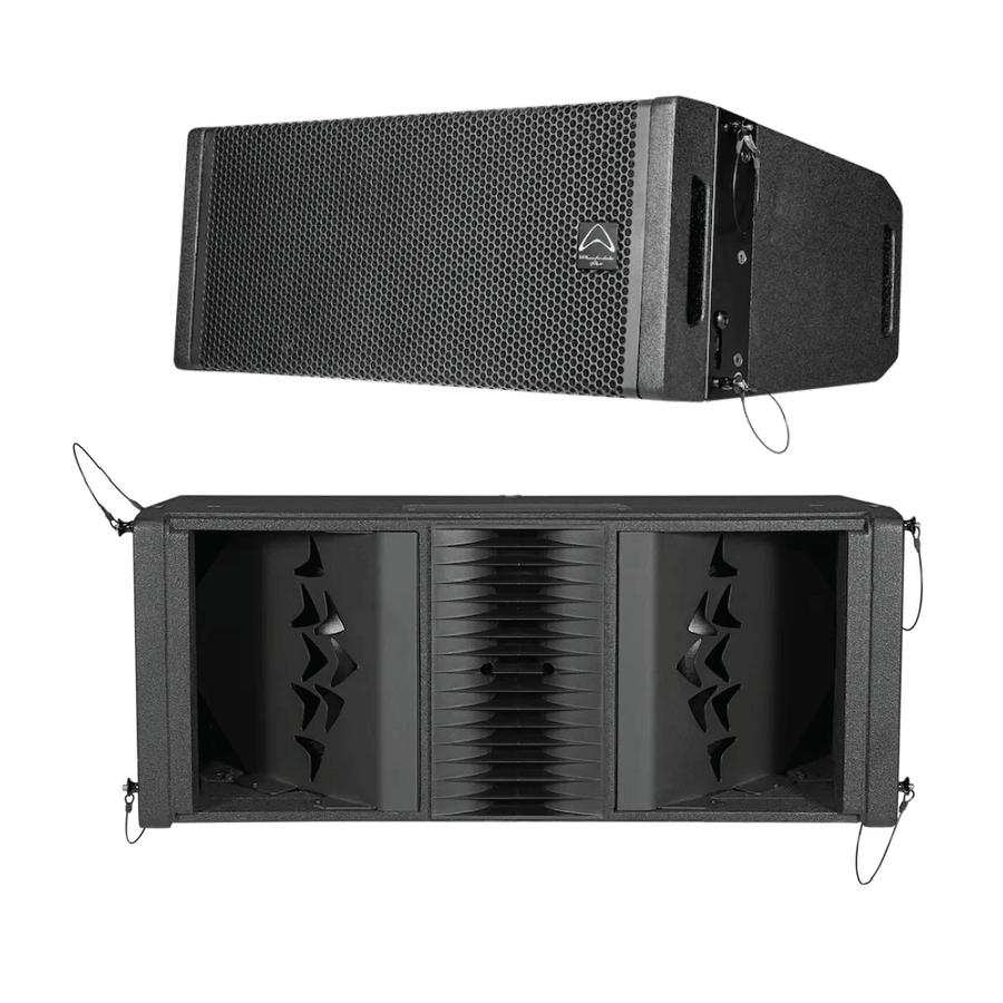 LINE ARRAY BI-AMPLIFICADA 2X10 PULG., DSP, 1400W MAX LF/200W MAX HF, 133 DB