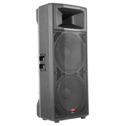 CAJA BI-AMPLIFICADA 2X15 PULG., 800W RMS LF/200W RMS HF, BT, USB, SD