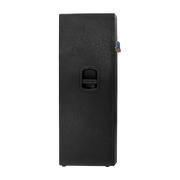 CAJA BI-AMPLIFICADA 2X15 PULG., 1200W RMS LF/300W RMS HF, BT, USB, SD