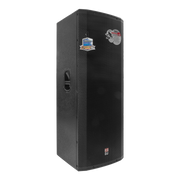 CAJA BI-AMPLIFICADA 2X15 PULG., 1200W RMS LF/300W RMS HF, BT, USB, SD