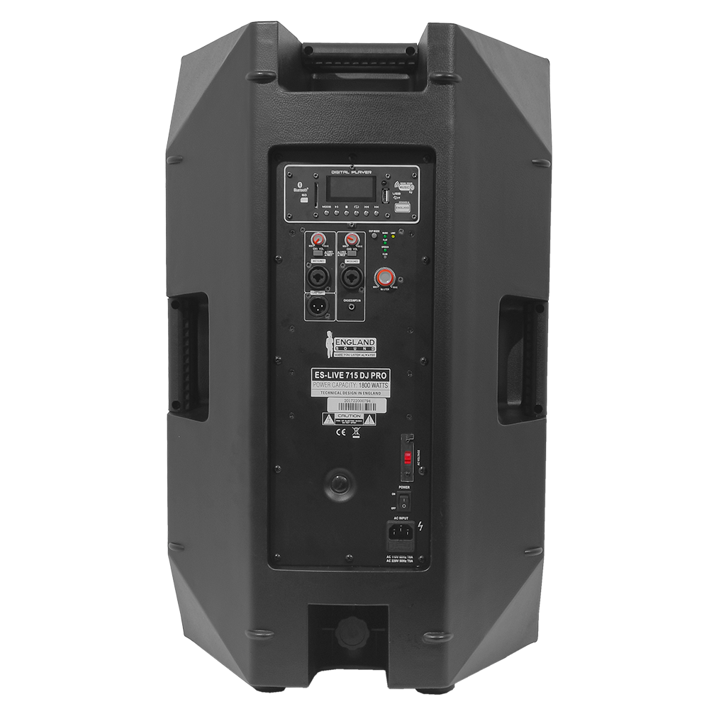 CAJA BI-AMPLIFICADA 15 PULG., 1600W RMS LF/200W RMS HF, BT, TWS, USB, SD, INCLUYE UN MICROFONO