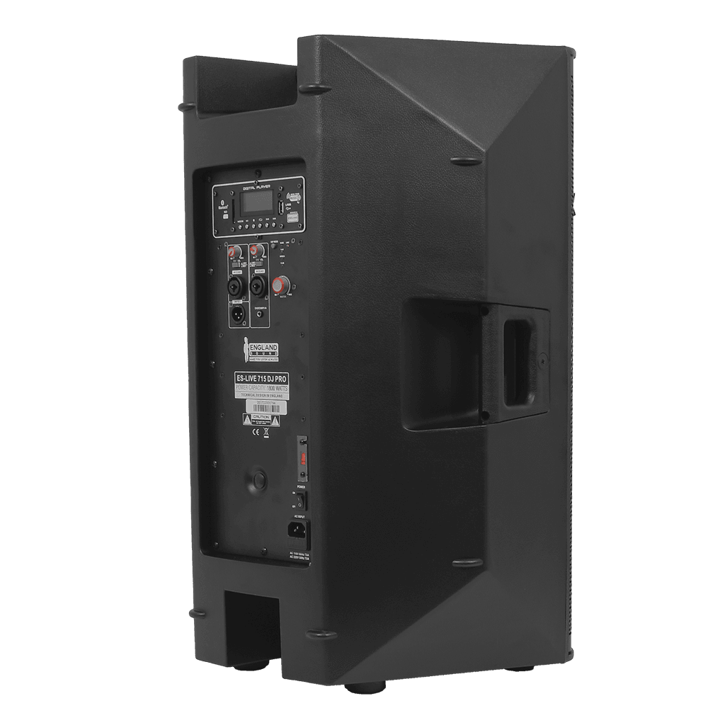 CAJA BI-AMPLIFICADA 15 PULG., 1600W RMS LF/200W RMS HF, BT, TWS, USB, SD, INCLUYE UN MICROFONO