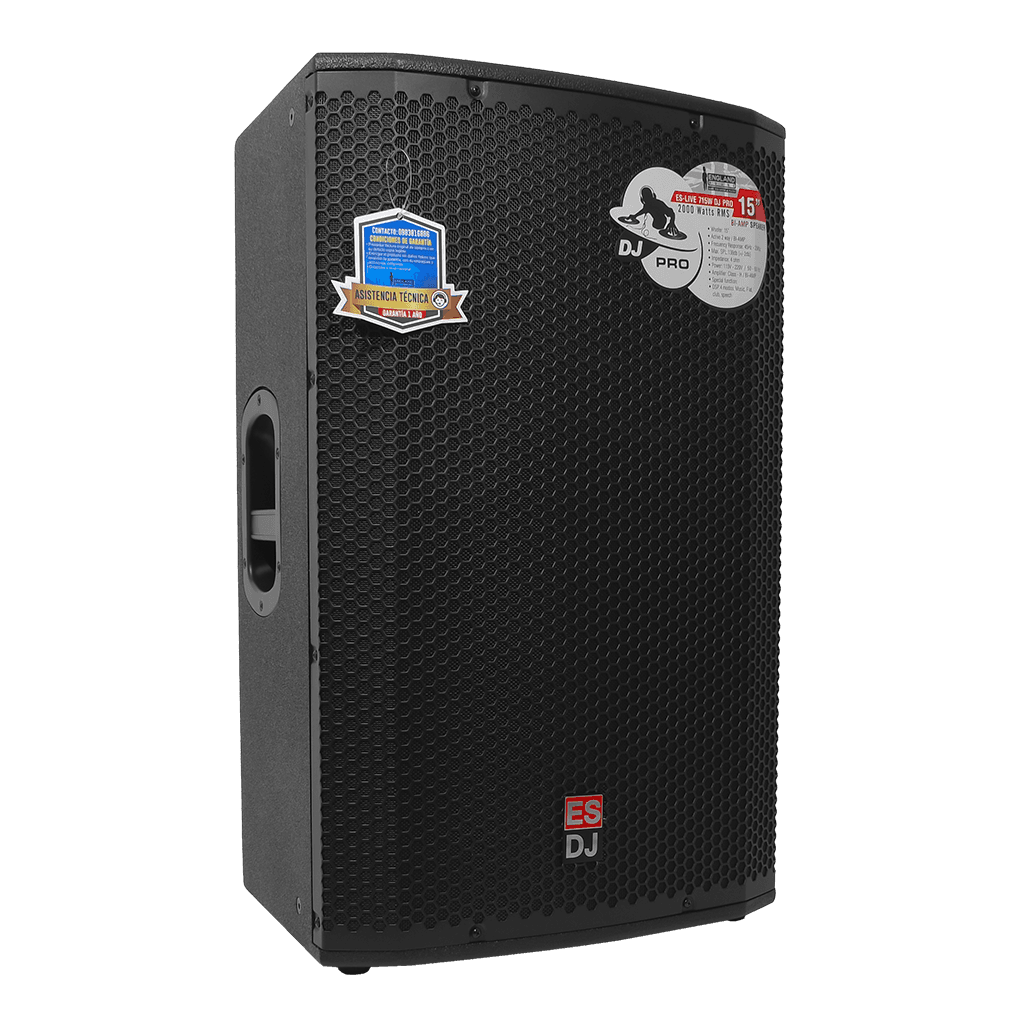 CAJA BI-AMPLIFICADA 15 PULG., 1800W RMS LF/200W RMS HF, BT, USB, SD,TWS, INCLUYE UN MICROFONO