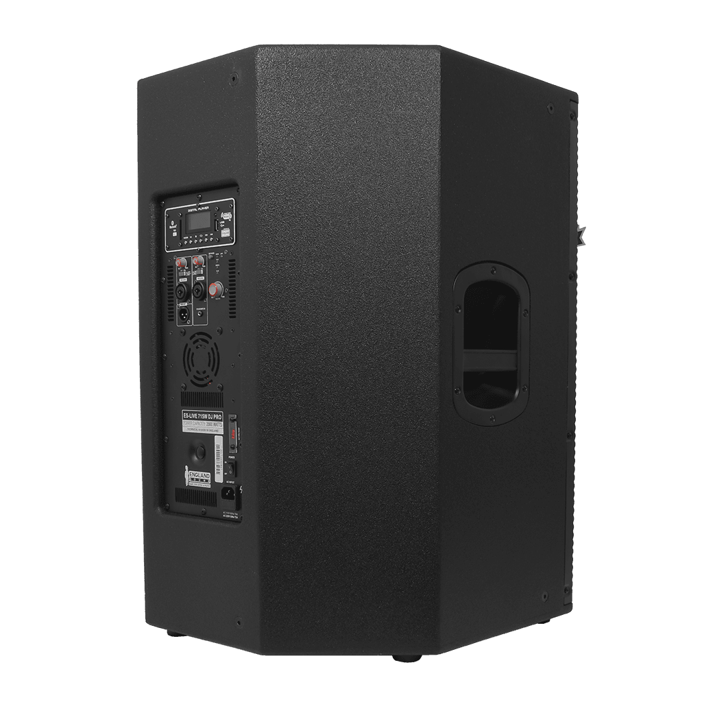 CAJA BI-AMPLIFICADA 15 PULG., 1800W RMS LF/200W RMS HF, BT, USB, SD,TWS, INCLUYE UN MICROFONO