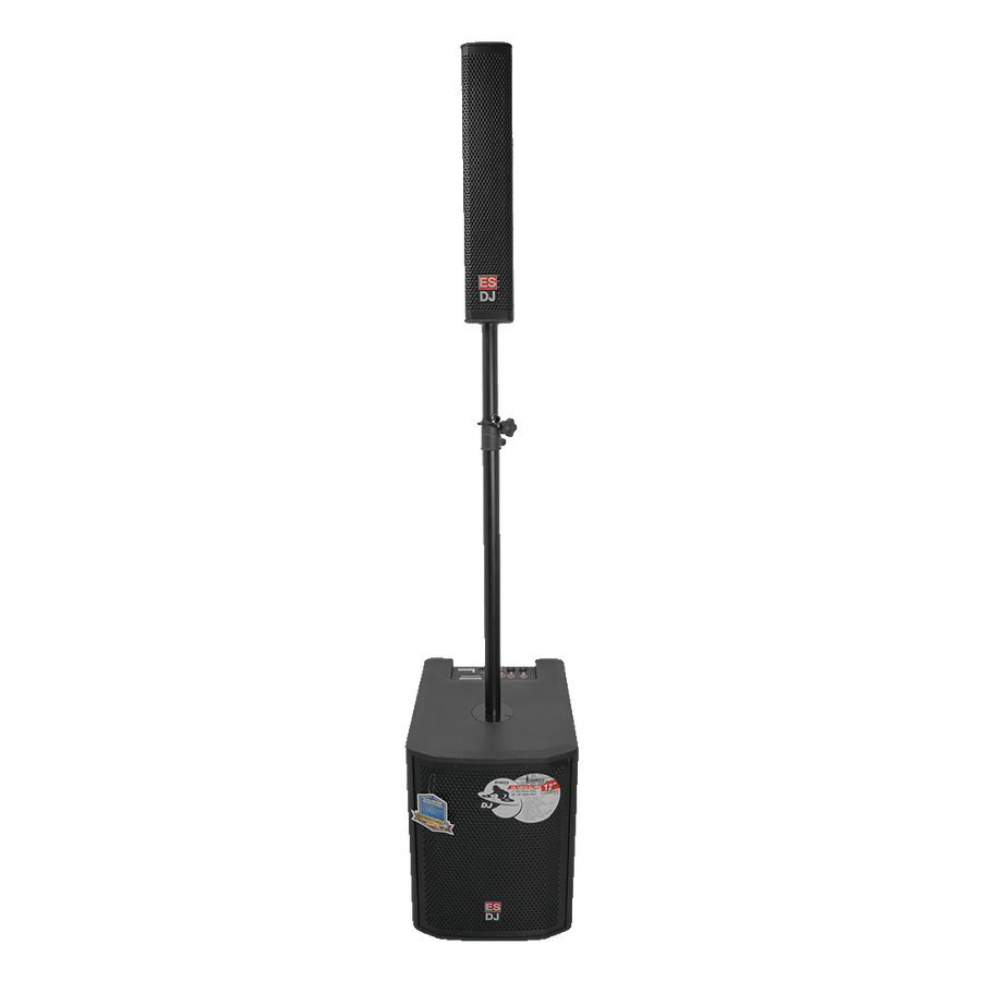 SISTEMA AMPLIFICADO, SUB-BAJO 12 PULG./SATELITES 8X3 PULG., 400W RMS LF/200W RMS HF, BT, USB