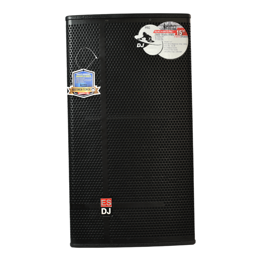 CAJA AMPLIFICADA 15 PULG. 3 VIAS, 800W RMS, 132DB, SALIDA XLR, DSP, CLASE D