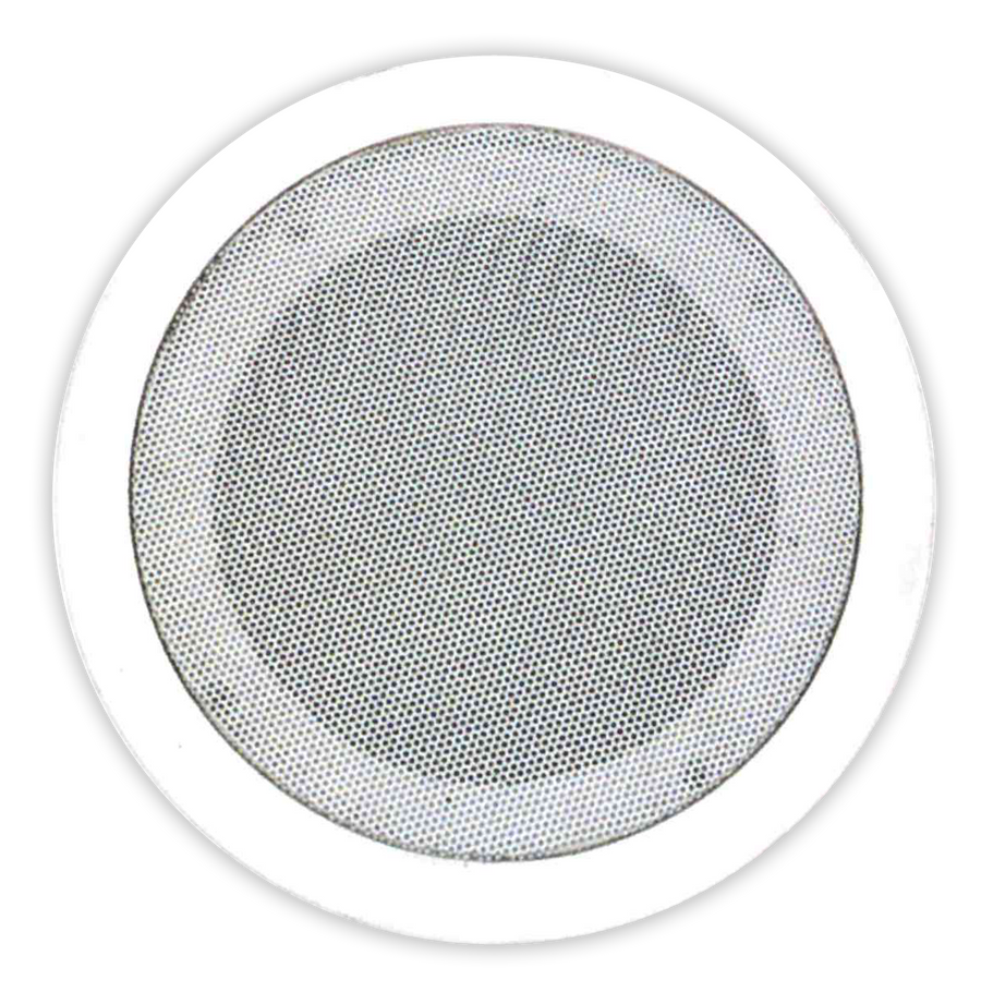 PARLANTE PARA TUMBADO CON REJILLA, 6 PULG. CON TRANSFORMADOR DE LINEA, 60W, 86DB, 70V-100V, 0-4-8-16 OHM