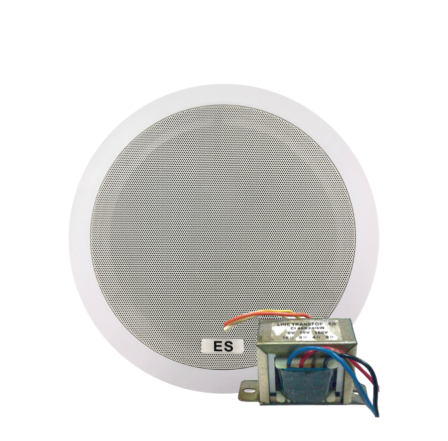 PARLANTE 6 PULG., 180W, 4 OHM, CON TRANSFORMADOR PR-G1630/ES-CL6-REJILLA/TF7506-LP578
