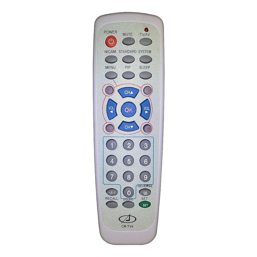 TV Convencional 1.5 V, AAA Compatibles, ACOUSTIC CR-TV4U