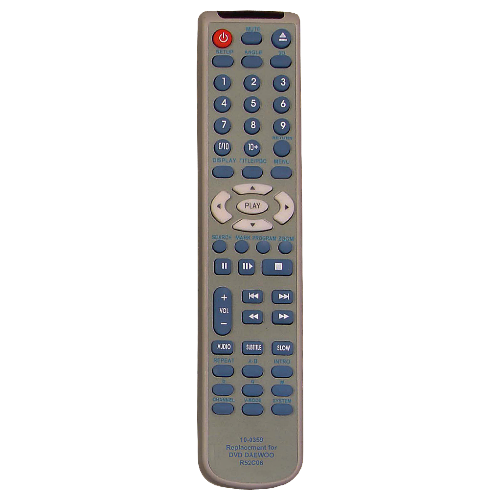 CONTROL REMOTO PARA TV DAEWOO GRIS, FUNCION DE MENU