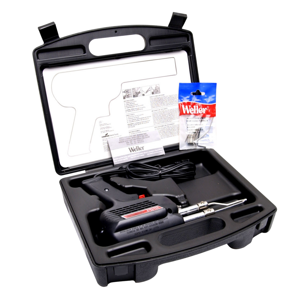 PISTOLA WELLER PARA SOLDAR, 200W-260W, 110V/130V, CON ESTUCHE